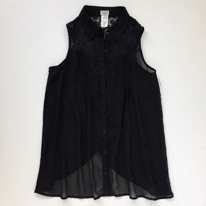 Charming Charlie Sheer Blouse 🌸